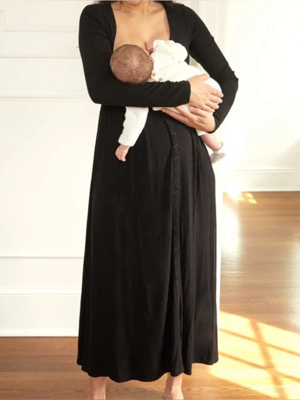 HATCH Collection Softest Rib Nursing Dress Size 2